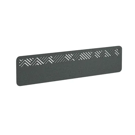 Chevron Acoustic Desktop Screen - 1600mm - Moonlight Grey